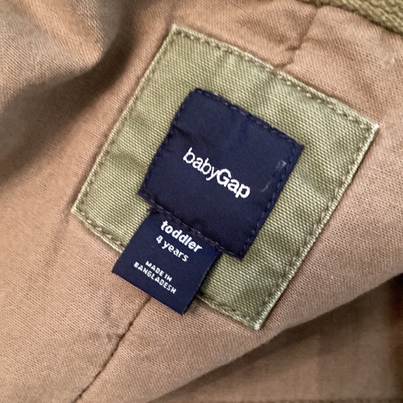 GAP cargo army/sherpa jacket 4T - Picture 12 of 14